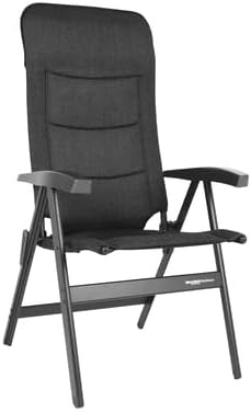 Westfield Noblesse Deluxe & Grande Campingstuhl, 63-66x125-129x68cm, 4,8-5,1kg, Ergonomisch mit Kopfkissen, Klappbar, Outdoor Camping, 100% Polyester