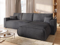 BROMARKT Ecksofa mit Schlaffunktion Couch L Form 270x173x80 cm Grau