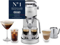De'Longhi Dedica Duo, 15cm breit, Weiß (EC890.WI), manuellem Milchaufschäumer für Espresso, Cappuccino und Cold Brew