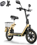 TWOFISH E Scooter mit EEC zugelassenl, Elektroroller Erwachsene mit 48V 13Ah Akku und 500W Motor, 14 Zoll Reifen, 30 km Reichweite, Geschwindigkeiten