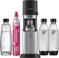 SodaStream DUO Wassersprudler, 4x 1L Sprudlerflaschen & CO2-Zylinder