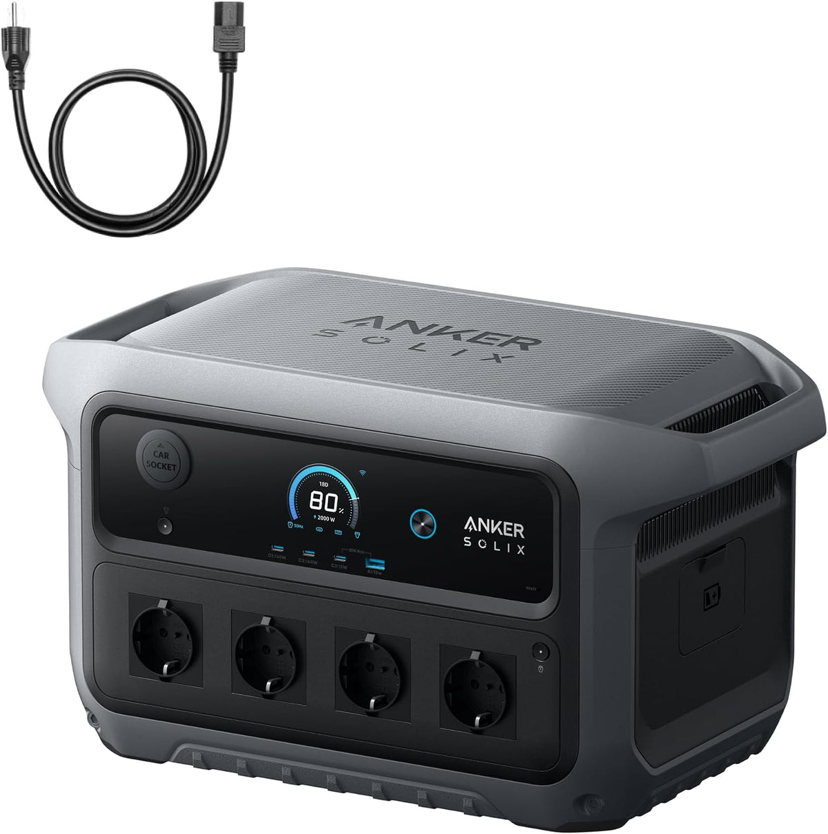 Anker SOLIX C2000 Gen 2 Tragbare Powerstation, 2400W, 2048Wh LiFePO4-Akku