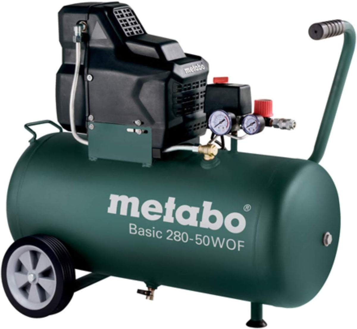 Druckluftkompressor / Kompressor Basic 280-50 W OF, Fülleistung: 140 l/min, leistungsstark und robust für einfache, gewerbliche Anwendungen, 8 bar