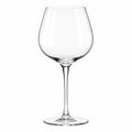 Rotweinglas 650 ml transparentes Glas mit langem Stiel