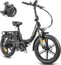 AZMA E Bike Klapprad Elektrofahrrad mit 20 Zoll Fat Tire, 36V20.8Ah/15Ah Lithium-Akku für Reichweite bis 100-140KM, 7-Gang Ebike Herren Damen für MTB