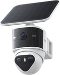 aosu T2 Pro 3K Überwachungskamera Aussen Solar Akku, 5MP Dual-Kamera