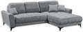 Stella Trading Bern Ecksofa mit Schlaffunktion in Grau, 281 x 91 x 189 cm (B/H/T), Moderne Eckcouch in L-Form mit Bettkasten