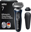 Braun Series 7 Elektrorasierer 360° Flex mit EasyClick Präzisionstrimmer, 71-B1200s, Rasierer Herren Elektrisch, Wet & Dry, Geschenk Mann, blau