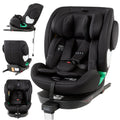 FableKids NORA Kindersitz Schwarz, Reboarder mit Isofix, 360° drehbar