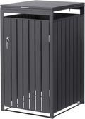ML-Design Mülltonnenbox 1er 240L, 68x80x120 cm, Mülltonnenverkleidung für 1 Mülltonne, Mülltonnenhaus aus Stahl, Müllbox wetterfest, Anthrazit