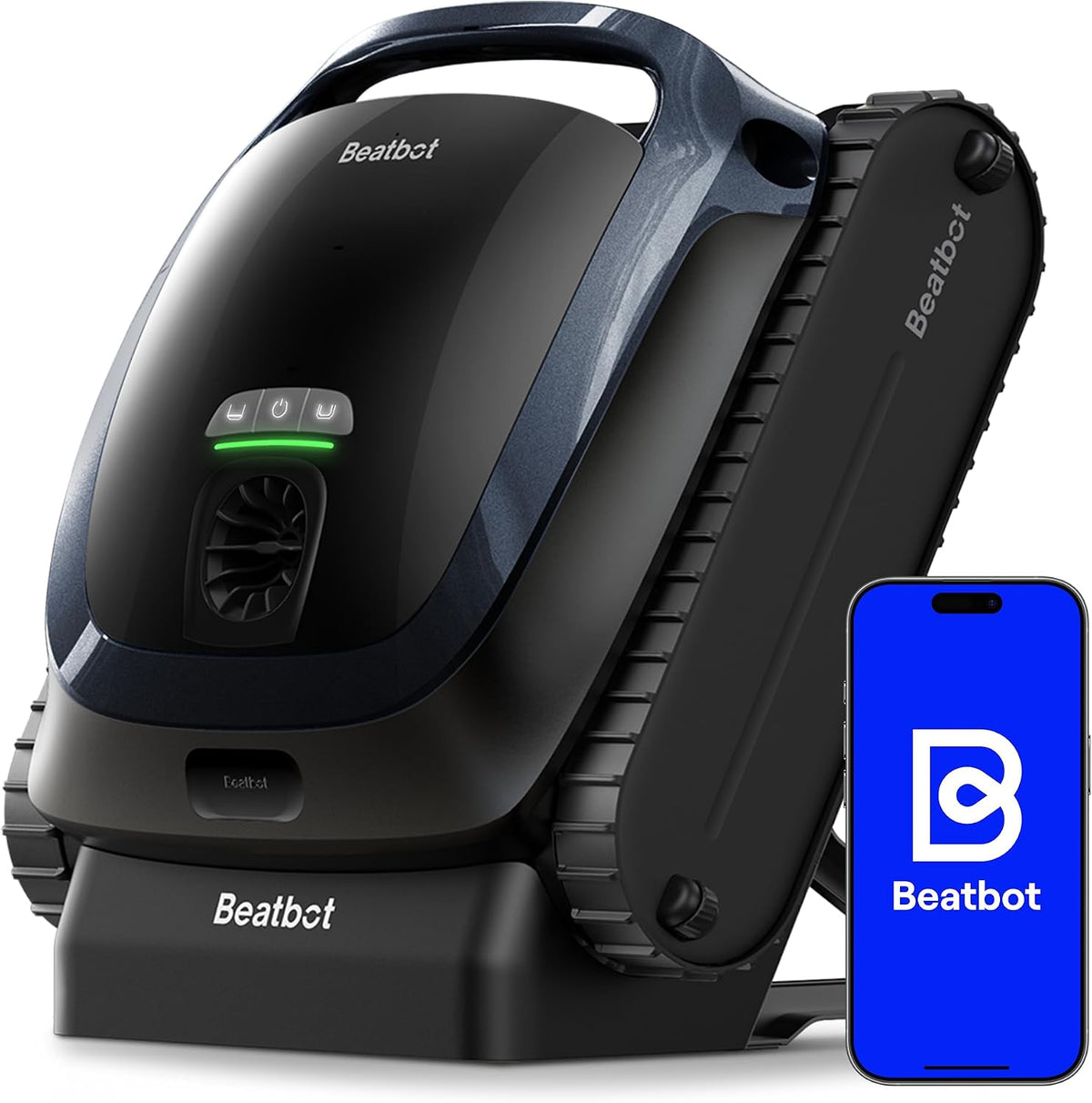 Beatbot AquaSense 2 Poolroboter, Oberflächen-Parkfunktion, Fenstergrau