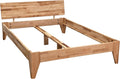BettenABC Massivholzbett Rustica, 180x220 cm, Kernbuche in Naturoptik, Natur geölt
