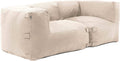 Oviala Gartenmöbel, mit 2 Ecksesseln, modular, Beige, Mixi