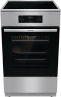 Gorenje GEIT5C61XPG Elektro-Standherd mit Induktionskochfeld, 50cm Breite, 70 L, Pizza Funktion, FrozenBake, AirFry, MultiAir Technologie, AquaClean