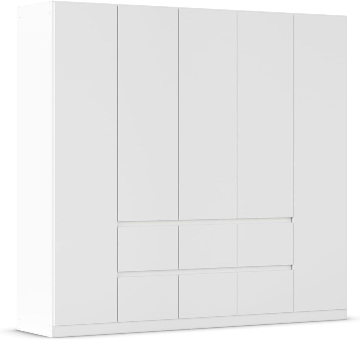 Rauch Möbel Mainz, Breite 226 cm, Kleiderschrank, Farbe Weiß