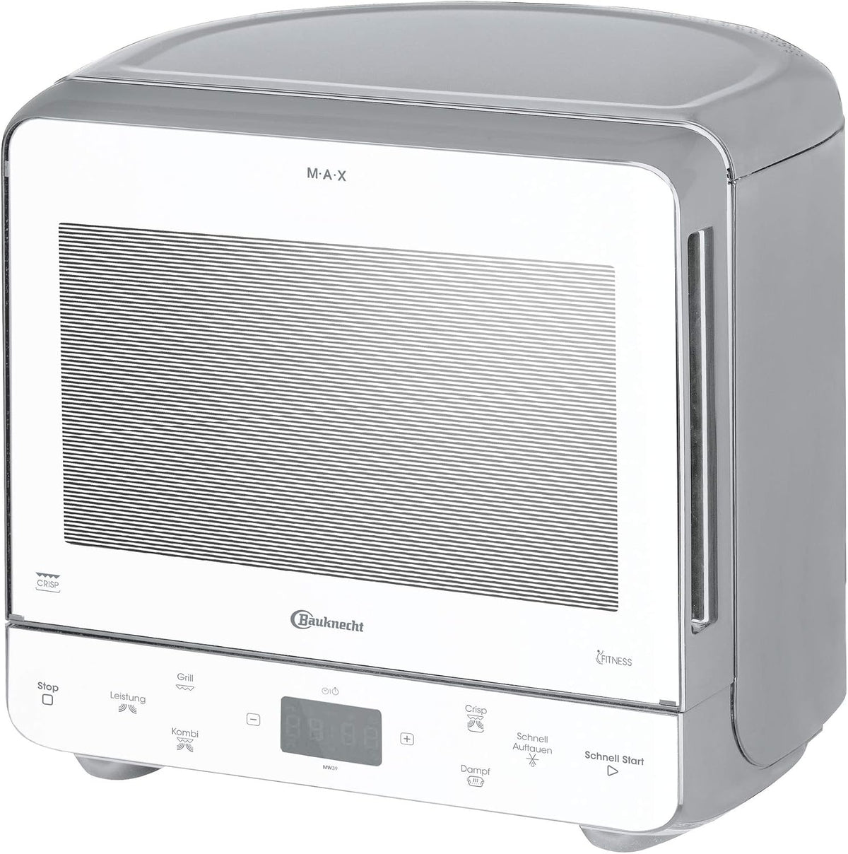 Bauknecht MW 39 WSL / Kombination Grill und Mikrowelle / Crisp Funktion / 700 W / 13 L Garraum / Super-Kompakt Design / Dampfgarfunktion