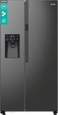 Gorenje NRR9185ESBXL Side by Side Kühl-Gefrier-Kombination Schwarz Edelstahl