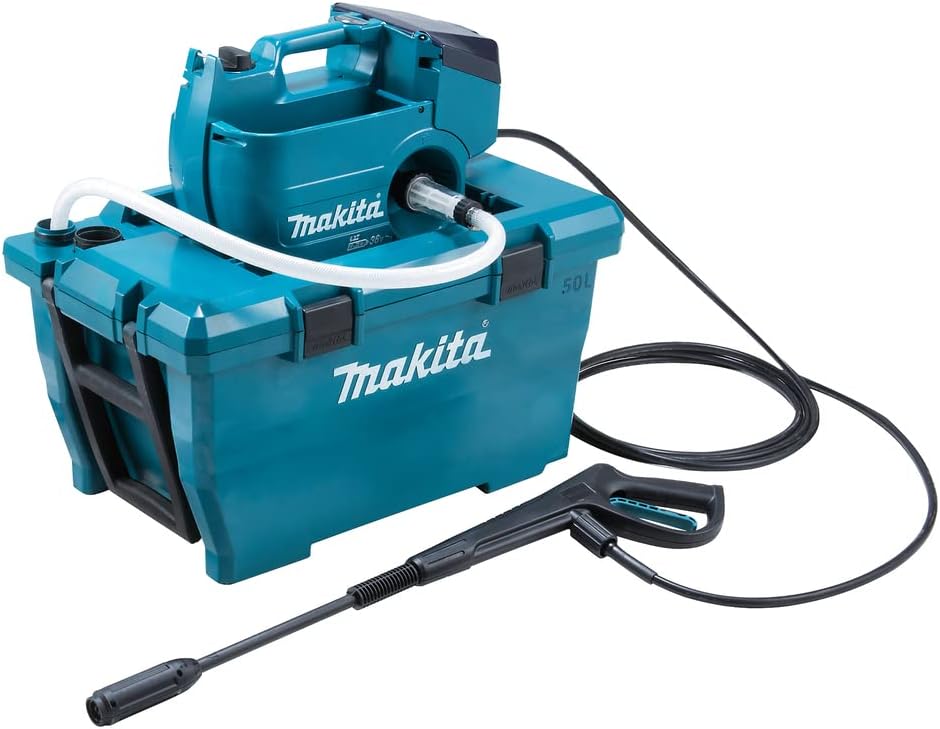 Makita DHW080ZK Akku-Hochdruckreiniger 2x18V (ohne Akku, ohne Ladegerät) inkl. Wasser- und Transportbox