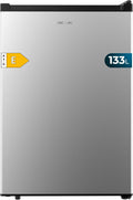 Cecotec Mini-Kühlschrank Bolero CoolMarket TT 133L Inox. 133L Mini-Kühlschrank, 83,5 cm Höhe, reversible Tür, Crisper Box, LED-Innenbeleuchtung