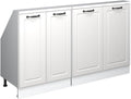 Vicco Dachschrägenschrank-Set Rion, Weiß Landhaus/Weiß