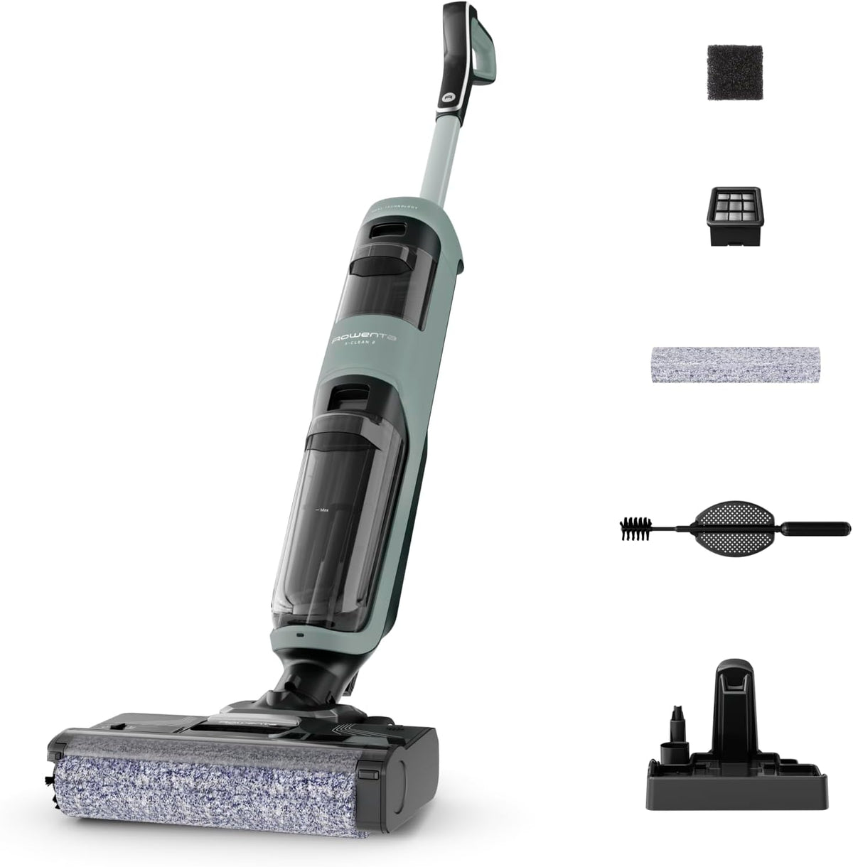 Rowenta X-Clean 2, 2-in-1 Nass-Trockensauger, GZ2262E0, 1,1 kg leicht, ECO-/MAX-Modi für makellose Ergebnisse, selbstfahrende Walze, Kantenreinigung