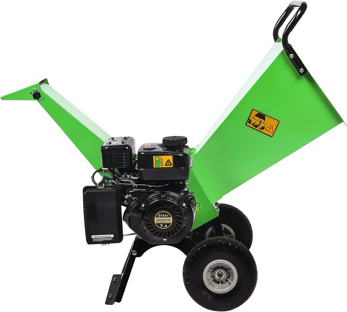 R30 Benzin Häcksler, 7 PS 212 CCM 4-Takt Benzinmotor, max. 76 mm Aststärke, Holz Häcksler Gartenhäcksler