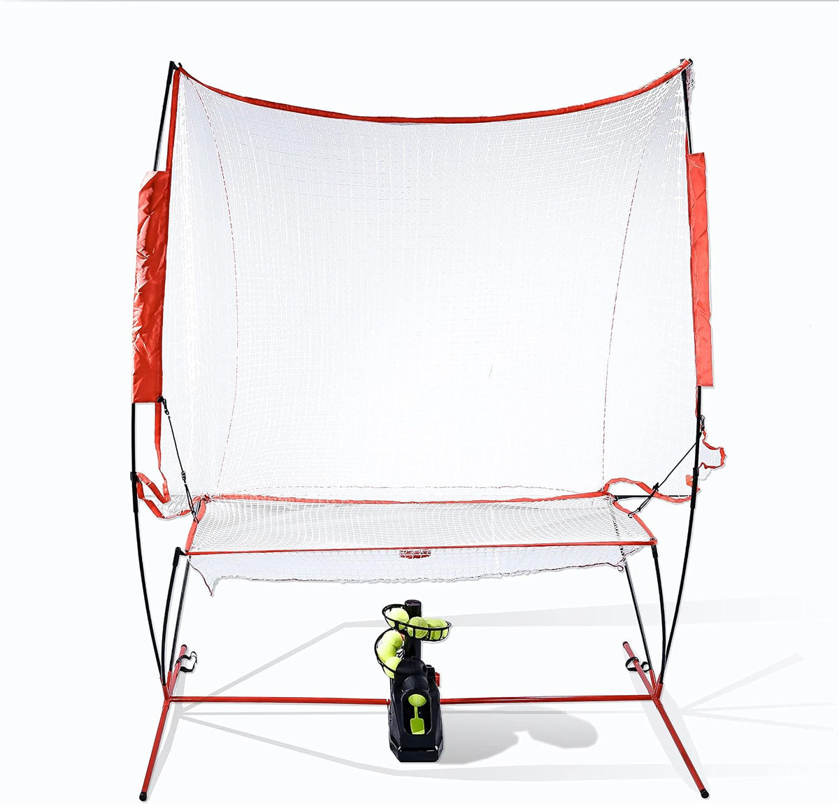 Tennis Maschine Mit Netz (12lb), Pickle bällewurfmaschinen Set für selbsttraining, für alle Stufen/Alter, Anfänger/Kinder/Trainer/Zuhause/Gericht