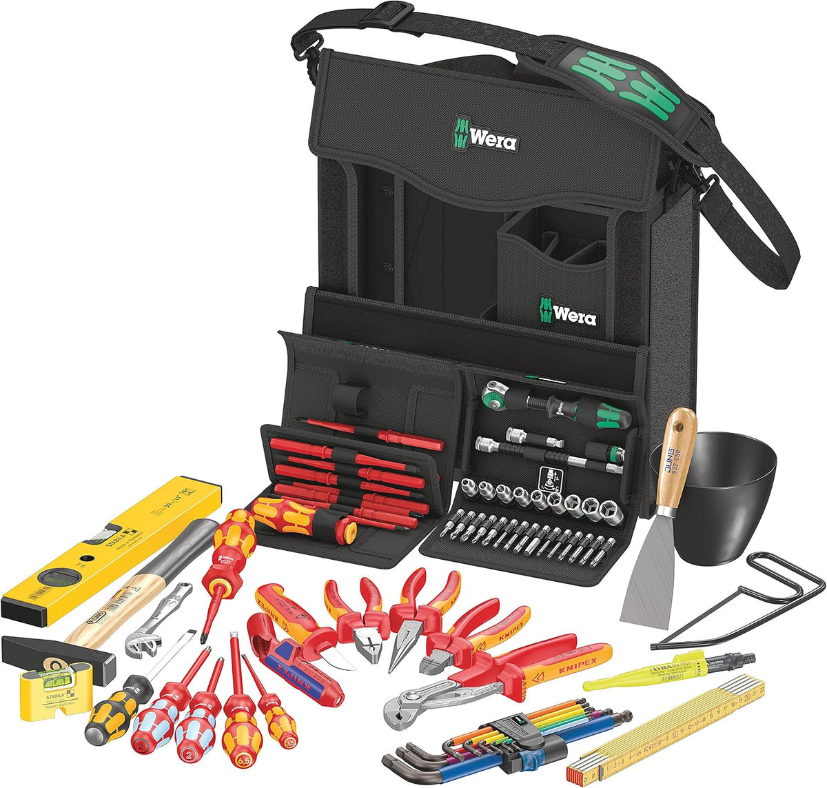 Wera 2go E 1, 73-teilig, Werkzeugsatz für Elektroinstallationen