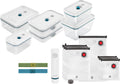 ZWILLING Fresh & Save Vakuumier-Starterset, 16-teilig, mit Pumpe, stapelbaren Glasdosen und Beuteln, La-Mer