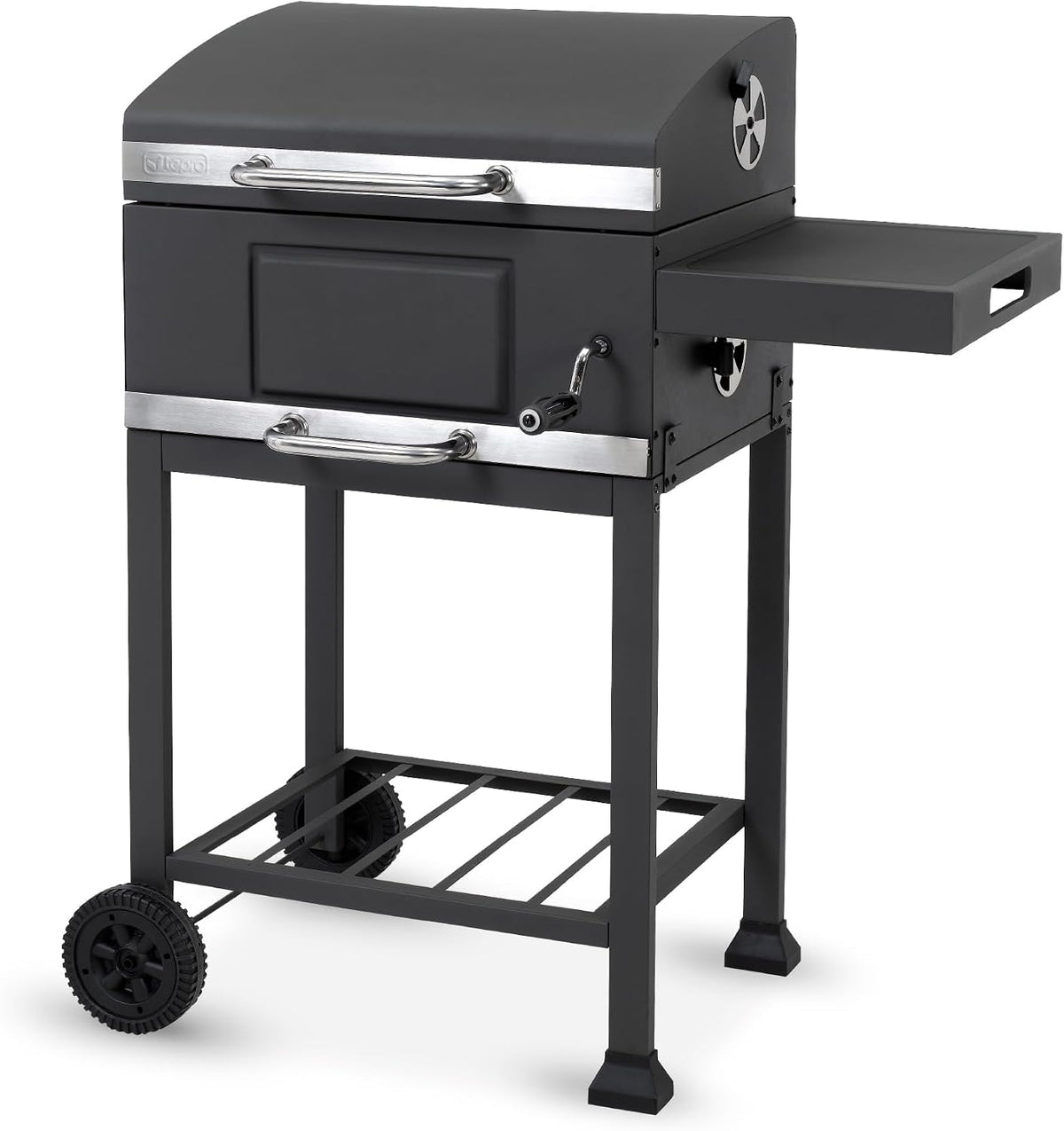 tepro Holzkohlegrill (Grillwagen) Toronto Basic, Grillfläche: ca. 52 x 36 cm, Maße ca. 89,5 x 60,5 x 103,3 cm, BBQ mit Deckel