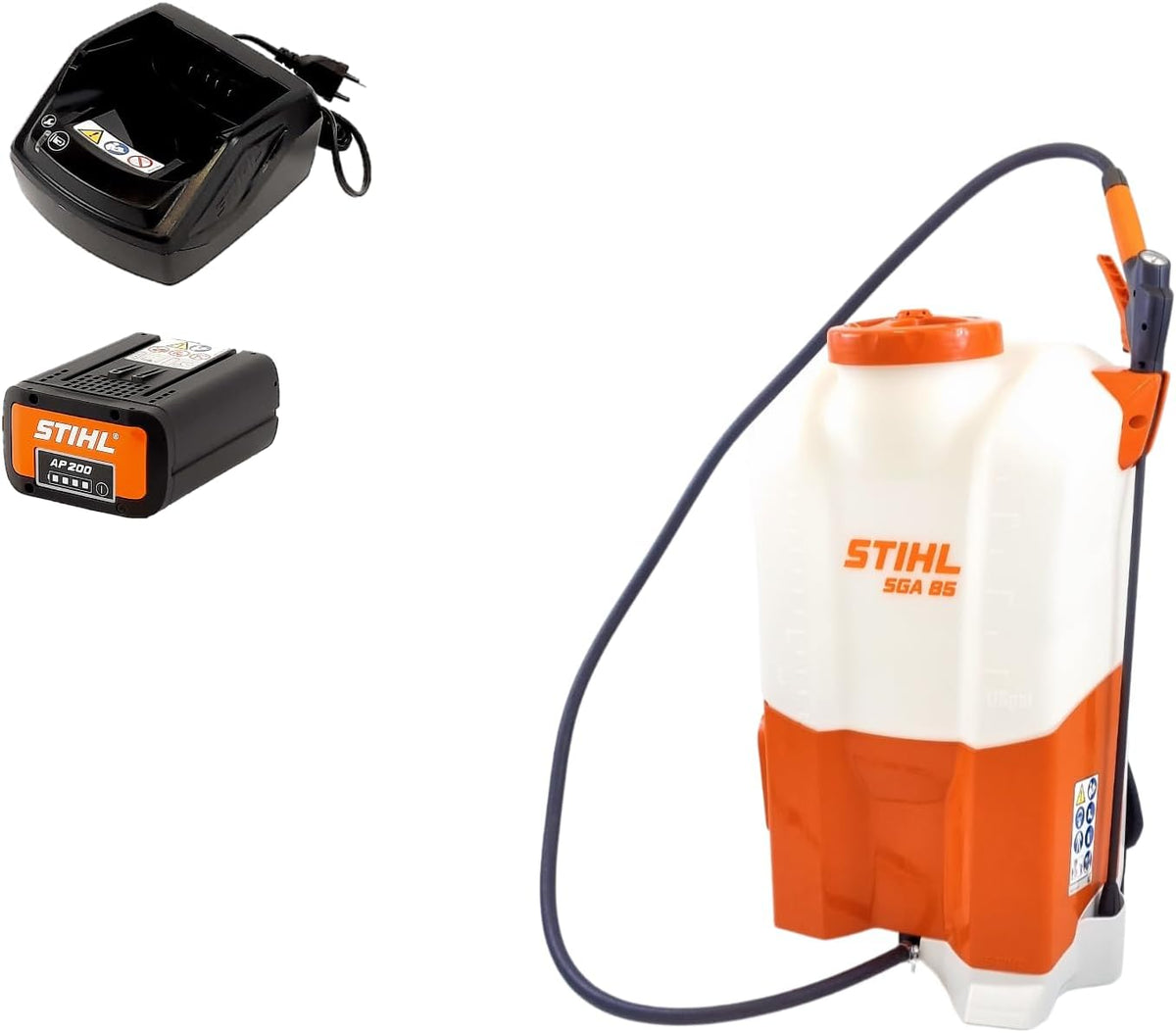 Stihl Akku-Sprühgerät SGA 85 mit 1x AP200 Akku und 1x AL101 Ladegerät