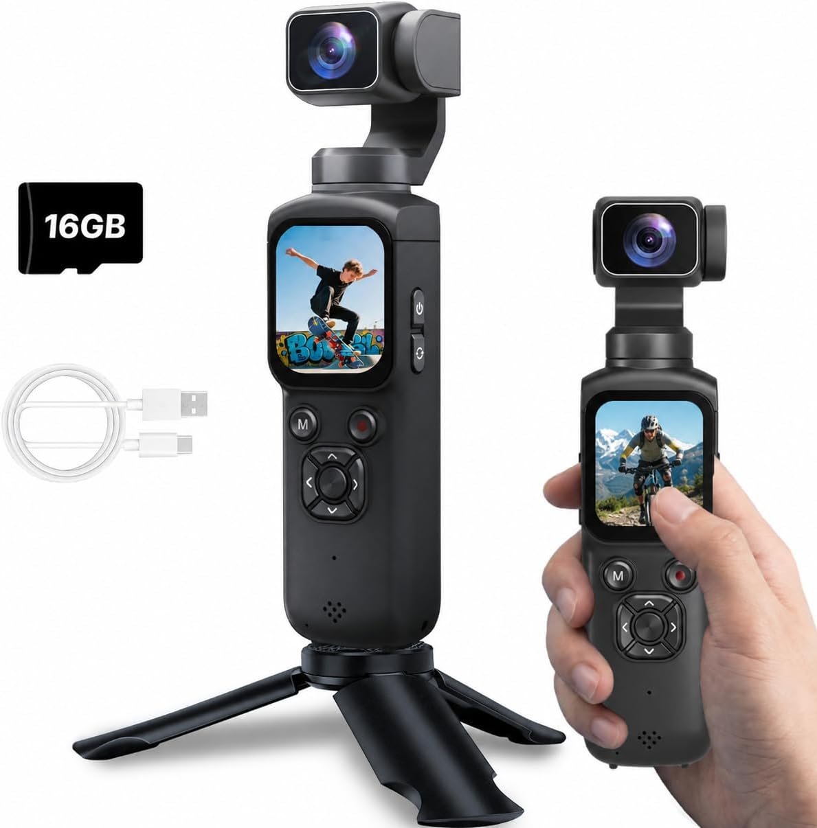 Vlog Kamera 4K 75MP WLAN Vlogging Camera Handkamera für Reisen