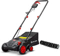 Elem Garden Technic Elektro-Vertikutierer 1500 W, 2-in-1 Vertikutierer & Rasenlüfter, 32 cm Arbeitsbreite, 30 L Fangkorb, Höhenverstellung