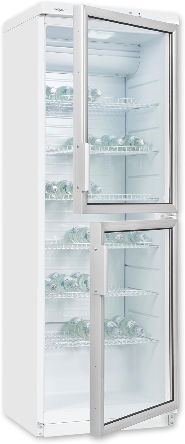 Exquisit GKS350-2-GT-280D Getränkekühlschrank, 320 L Flaschenkühlschrank