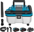 Akku-Nass-Trockensauger für Makita 18V Batterie, Auto und Werkstatt (3000mah Akku*2), 15kpa, 10L Tragbarer Werkstattsauger für Zuhause, Universaldüse