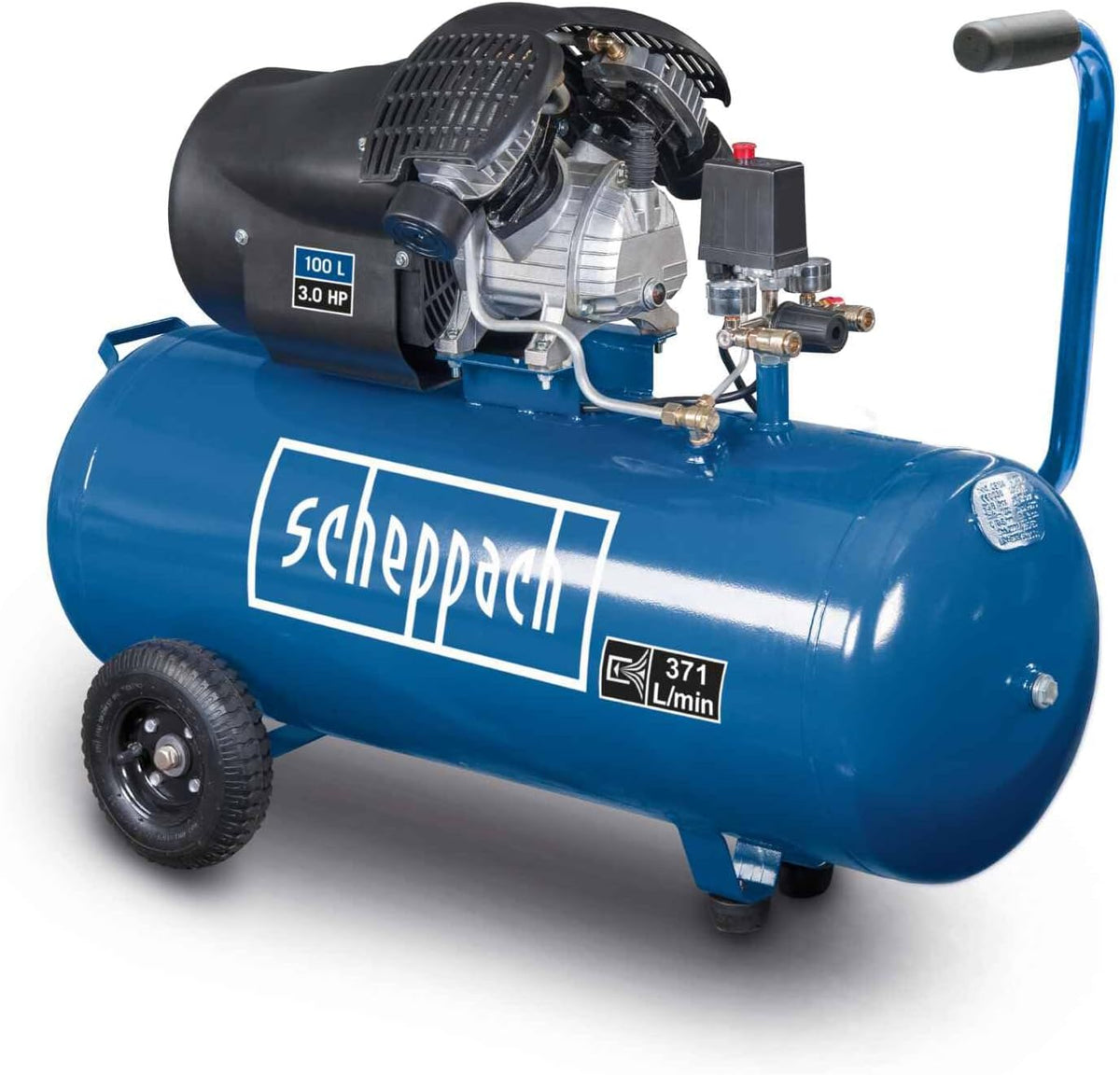 Scheppach Druckluft Kompressor HC120DC ölgeschmiert 100 L Kessel & 10 Bar