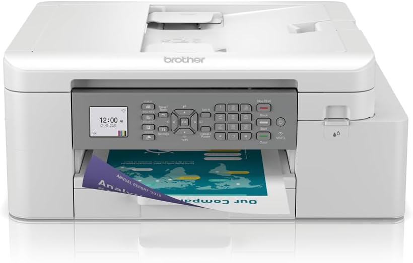 Original Brother MFC-J4335DW 4-in-1 Farbtintenstrahl-Multifunktionsgerät (Drucker, 435 x 180 x 343 mm, Scanner, Kopierer, Fax), Natur