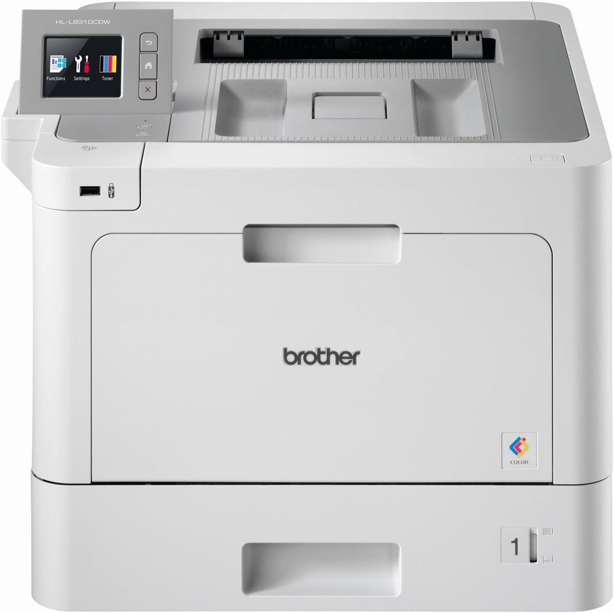Brother HL-L9310CDW W-LAN Farblaserdrucker mit Duplex (2400 x 600 DPI, 31 Seiten/Min.) weiß/grau