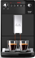 Melitta Purista Kaffeevollautomat, 1,2L Wassertank, Mattschwarz, Flüsterleises Mahlwerk, Individuelle Kaffeezubereitung, Kompakte Größe