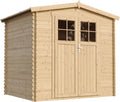 Gartenhaus Holz, Fahrrad Schuppen, Gartenhäuser & aufbewahrung Wasserfestes Dach TIMBELA M369F, Geräteschuppen Holz, B236xL226xH218