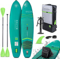 Movino Stand Up Paddle Board (350 cm), 2in1 SUP Kajak Aufblasbar, Allround 350x83x15 cm, Tragkraft bis 165 kg Set Mit Zubehör Paddel, Adria 11'6'