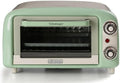 Ariete 3919 Vintage Minibackofen, 800W, 60-Minuten-Timer, Edelstahl-Grill, 10 L Fassungsvermögen, Temperatur bis 230°C, Doppelverglasung, Grün