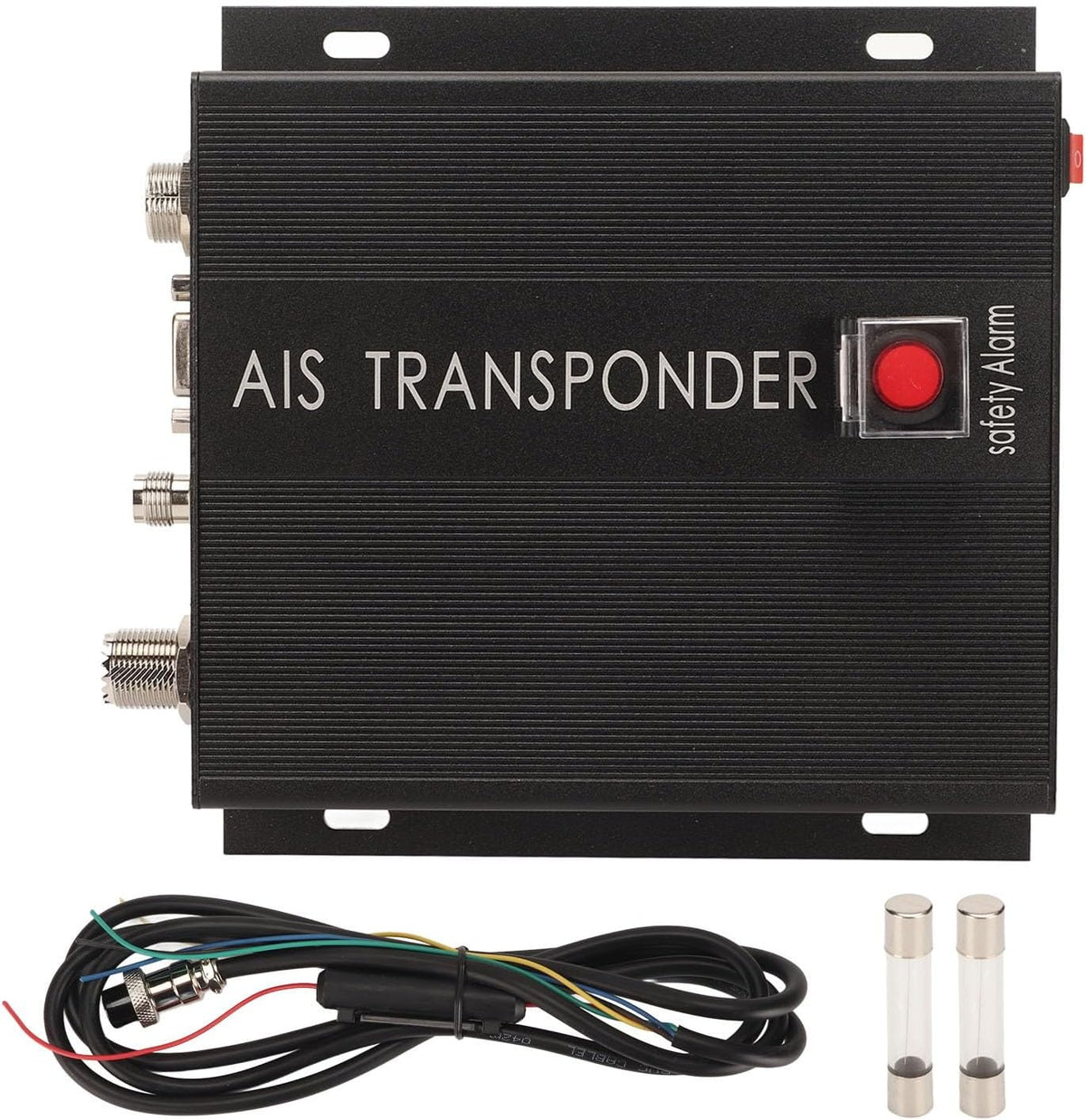 Tonysa AIS-Transceiver für Marine, AIS-GPS-Empfänger-Transponder mit Alarm und LED-Anzeige, 156,025-162,025 MHz DSC-Empfang, Zweikanal