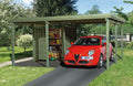 Weka Carport 607 Größe 1 kdi Carport mit Geräteraum