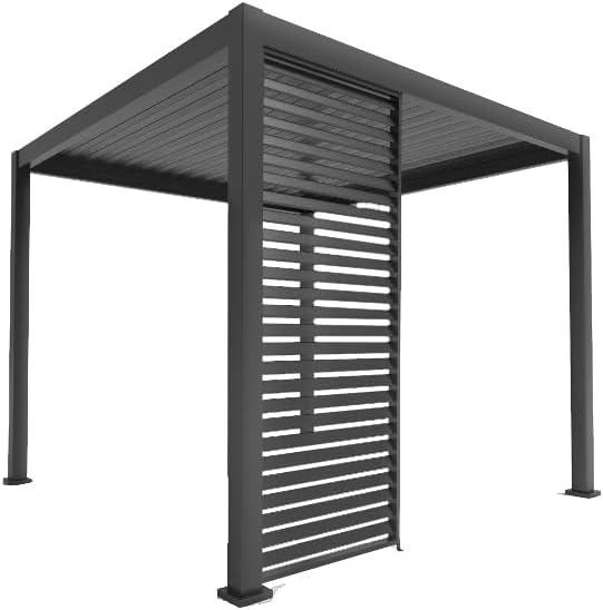 Green Spirit Pergola Seitenwand Mirador für 3m Pergola Classic & Deluxe, 93x236 cm, Anthrazit, Windschutz, Sonnenschutz, Sichtschutz Paneel
