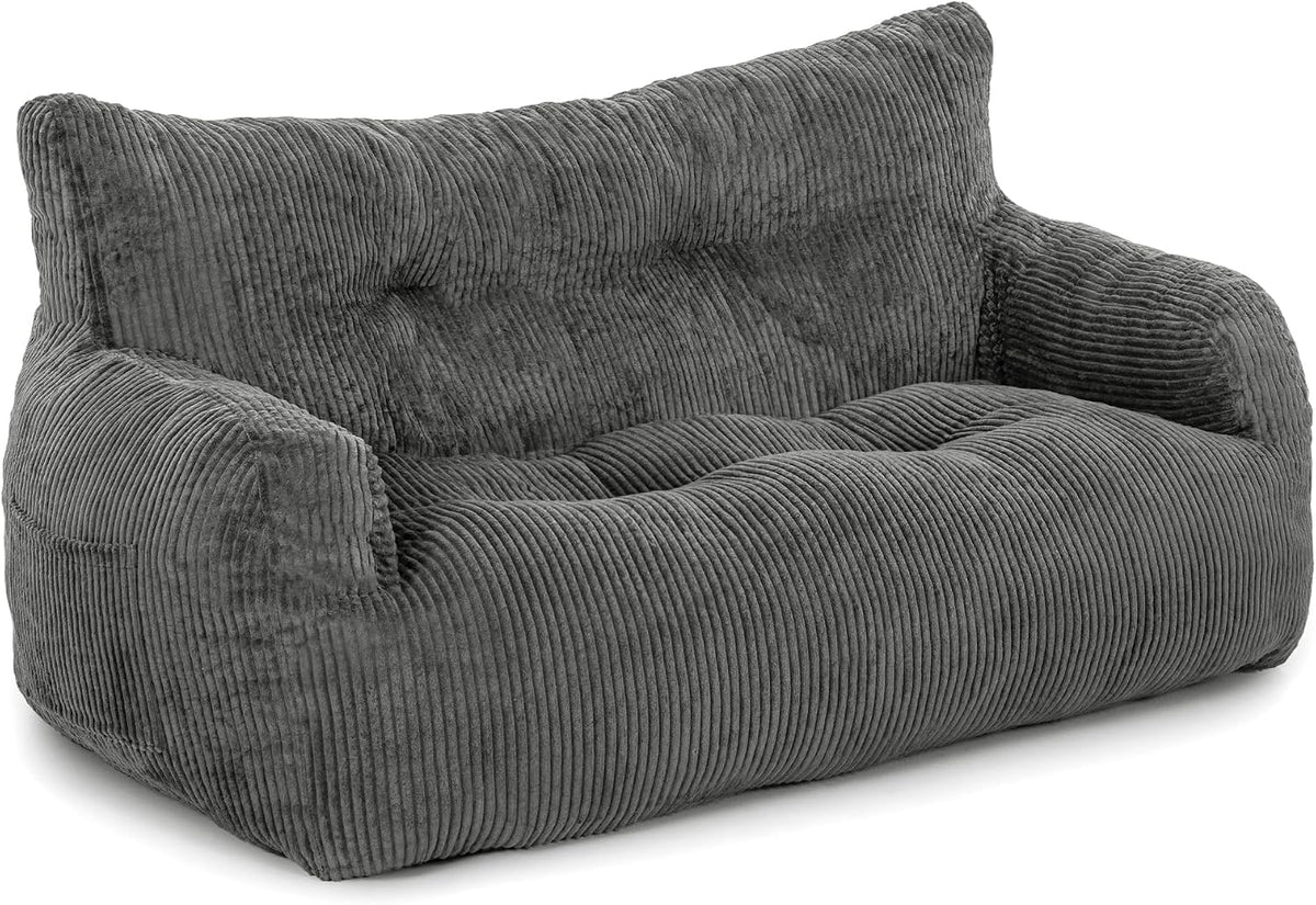 Pamapic Sitzsack, Doppeltes Lounge Sessel mit Tragbarem Griff, Indoor Sitzsäcke Stuhl für Wohnzimmer, Sitzsack Erwachsene mit Füllung, Schlafzimmer