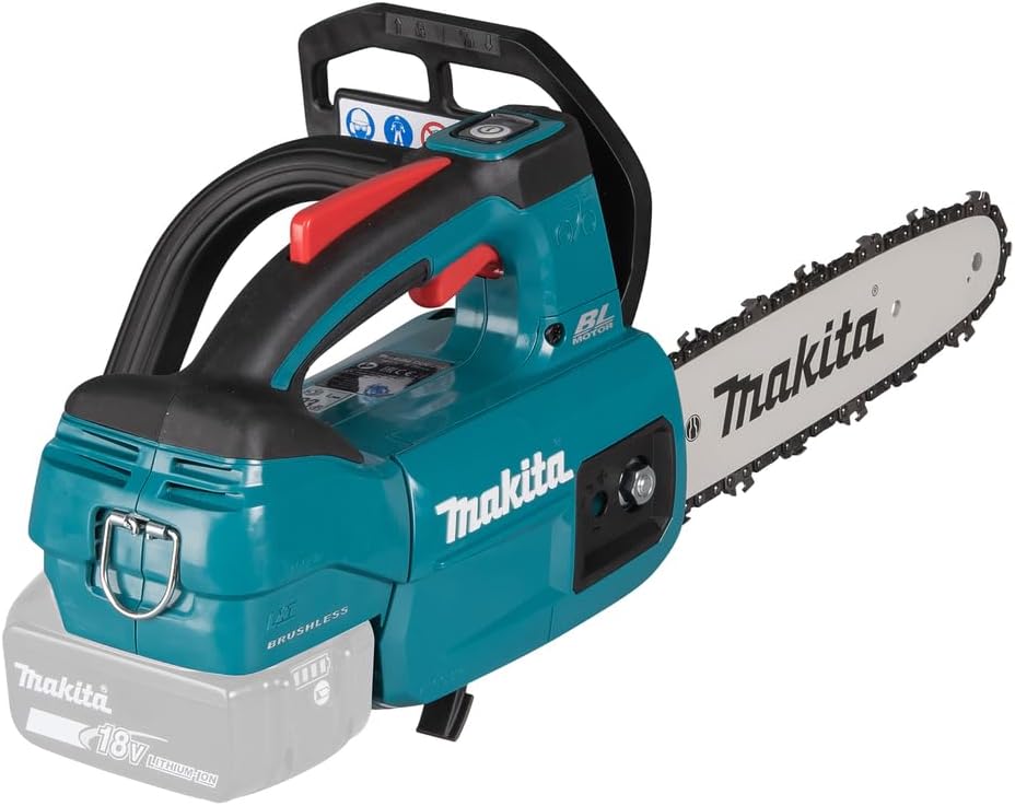 Makita DUC 254 Z 18 V Brushless Akku Kettensäge 25 cm Solo, ohne Akku und Ladegerät, Blau, Silber