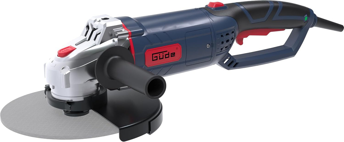 Güde Winkelschleifer WS 230-2350 R (2350 W, ø 230mm, 6500 1/min, drehbarer Handgriff (3x90°), 3-Pos. Zusatzgriff, ohne Scheibe), Metallgetriebegehäuse