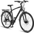 Licorne Bike Premium Touring Trekking Bike in 28 Zoll Aluminium Scheibenbremse Fahrrad für Jungen, Mädchen, Damen und Herren, 21 Gang-Schaltung