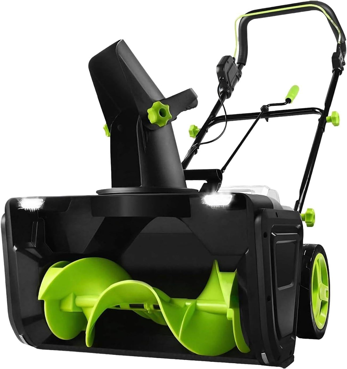 Elektrische Schneefräse, 40 V, 3500 W Bürstenloser Motor, 50,8 cm Breite, 7,6 m Wurfweite, schnurlos, bürstenloser Motor